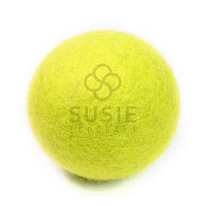 Wool Dryer Balls – Pack of 6 | Natural Fabric Softener | Tennis Green
