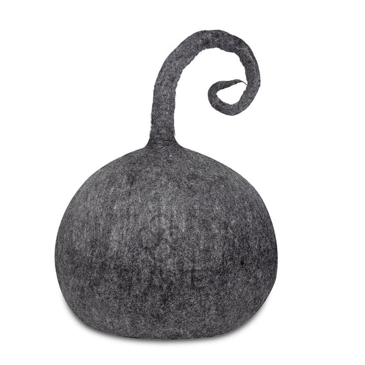 Cat Cave natural long tail Handmade Eco Friendly Natural Felted 100% New Zealand Wool Warm and Cozy Beds for Cats and Kittens