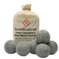 Wool Dryer Balls XL (6 Pack, 7.5 cm, Natural Gray) – 100% New Zealand Wool, Handmade in Nepal – Reusable, Eco-Friendly, Chemical-Free Fabric Softener Alternative for Laundry, 1000+ Loads