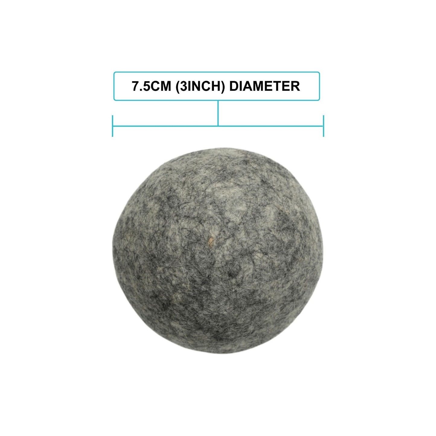 Wool Dryer Balls XL (6 Pack, 7.5 cm, Natural Gray) – 100% New Zealand Wool, Handmade in Nepal – Reusable, Eco-Friendly, Chemical-Free Fabric Softener Alternative for Laundry, 1000+ Loads