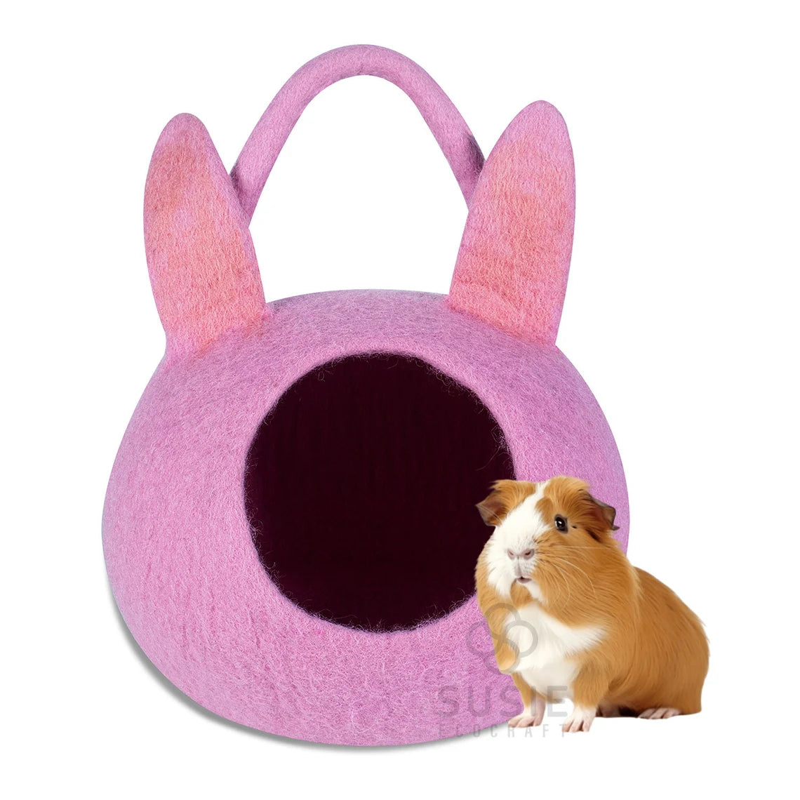 Handmade Wool Small Pet Cave – Guinea Pig, Hedgehog & Bunny Hideout