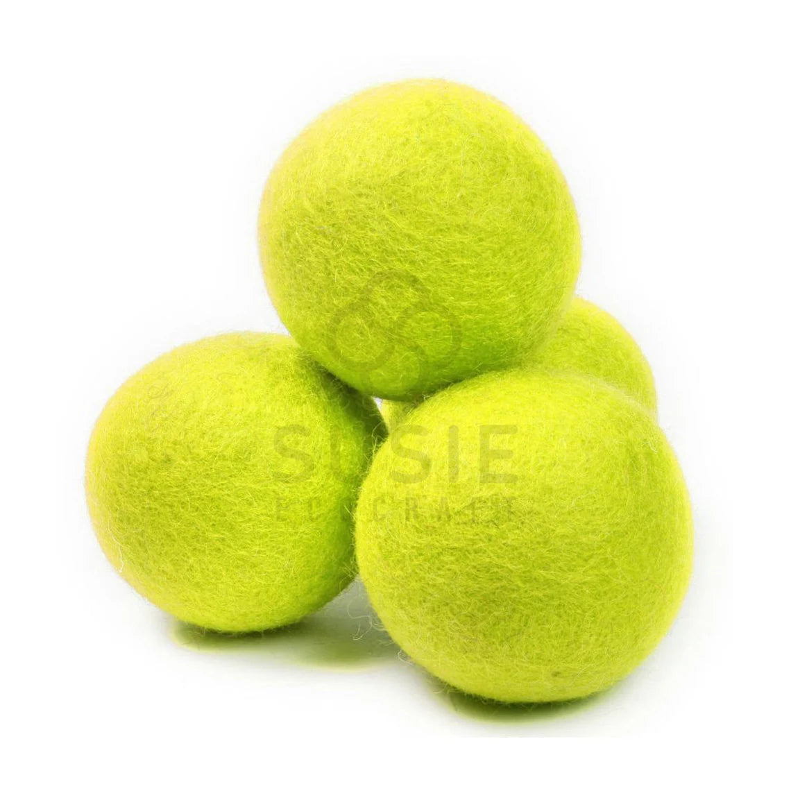 Wool Dryer Balls – Pack of 6 | Natural Fabric Softener | Tennis Green